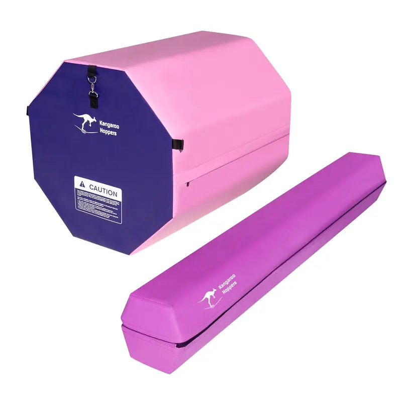Kangaroo Hoppers Kids' Tumbling Mat And Balance Beam Combo Set 1