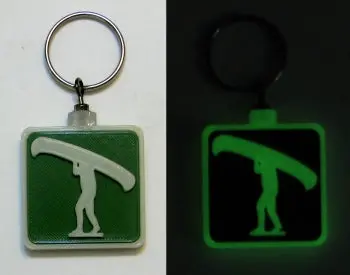 Kawartha Highlands Portage Symbol Keychain 1