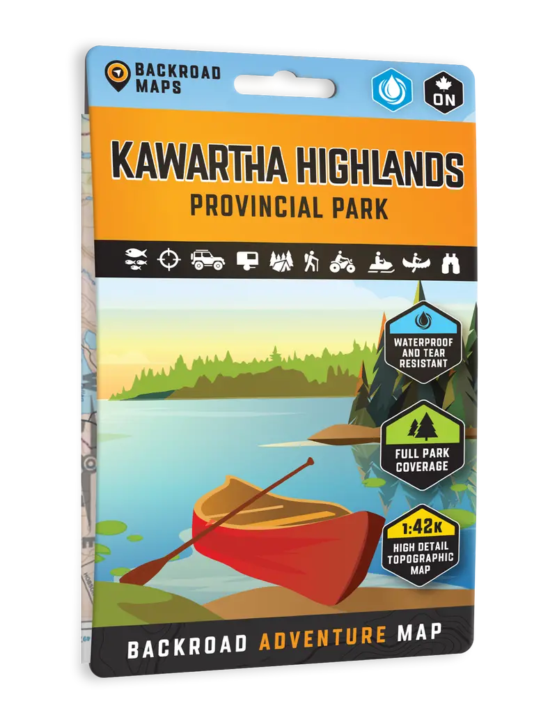 Kawartha Highlands Provincial Park Official Map 2025 1