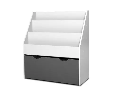Keezi 3-Tier Kids Bookshelf – Compact Magazine Rack & Toy Organizer For Children’S Rooms 1