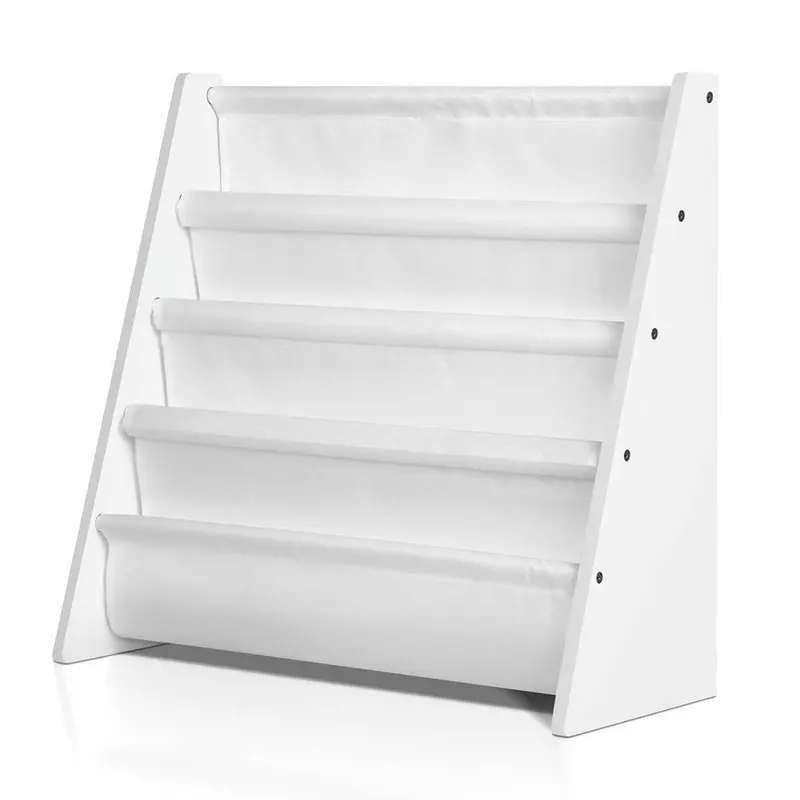 Keezi 4-Tier Kids Bookshelf – Compact Magazine & Toy Organizer For Children'S Rooms 1