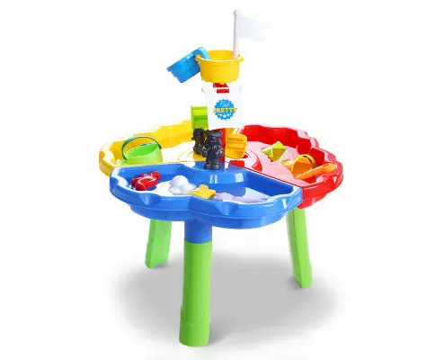Keezi Dual-Function Sand And Water Table For Outdoor Imaginative Play 1