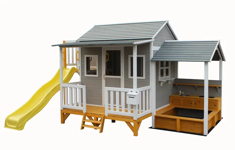 Kidzshack Delightful Shack Cubby With Mud Kitchen 1