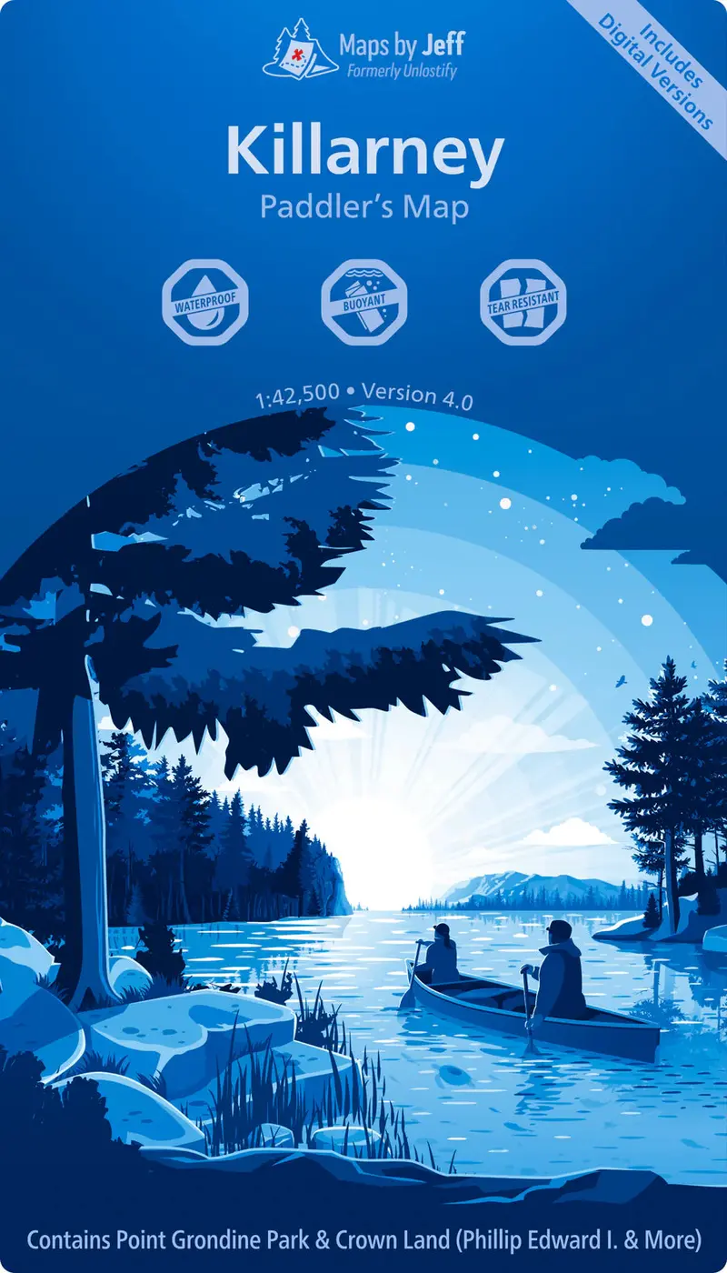 Killarney Provincial Park Paddling Navigation Map – 2025 1