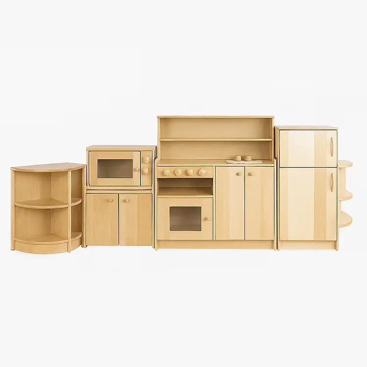 Kindergarten-Style Play Kitchen 1