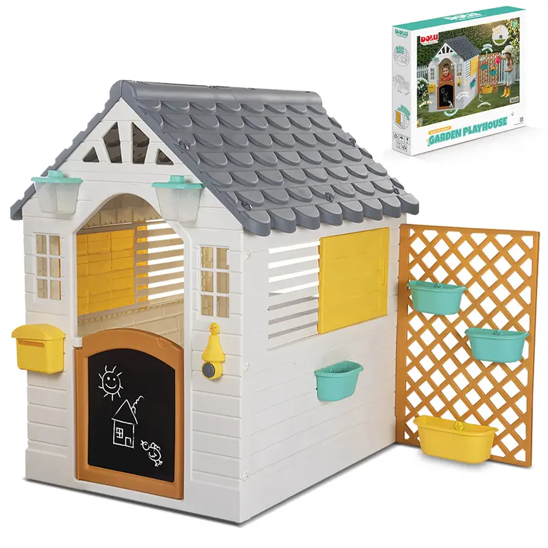 Lifespan Kids Garden-Friendly Playhouse With Decorative Fence 1