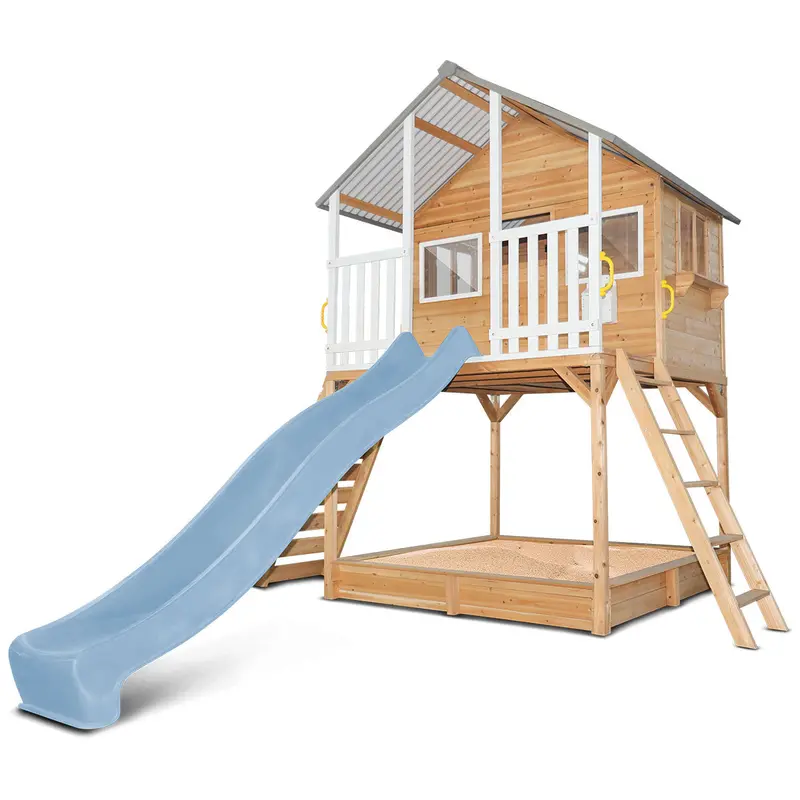 Lifespan Kids Winchester Elevated Cubby House With 3-Meter Slide – Sky Pastel Blue 1