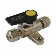 Mini Ball Valve – Foot-Mounted Flow Control Fitting 1