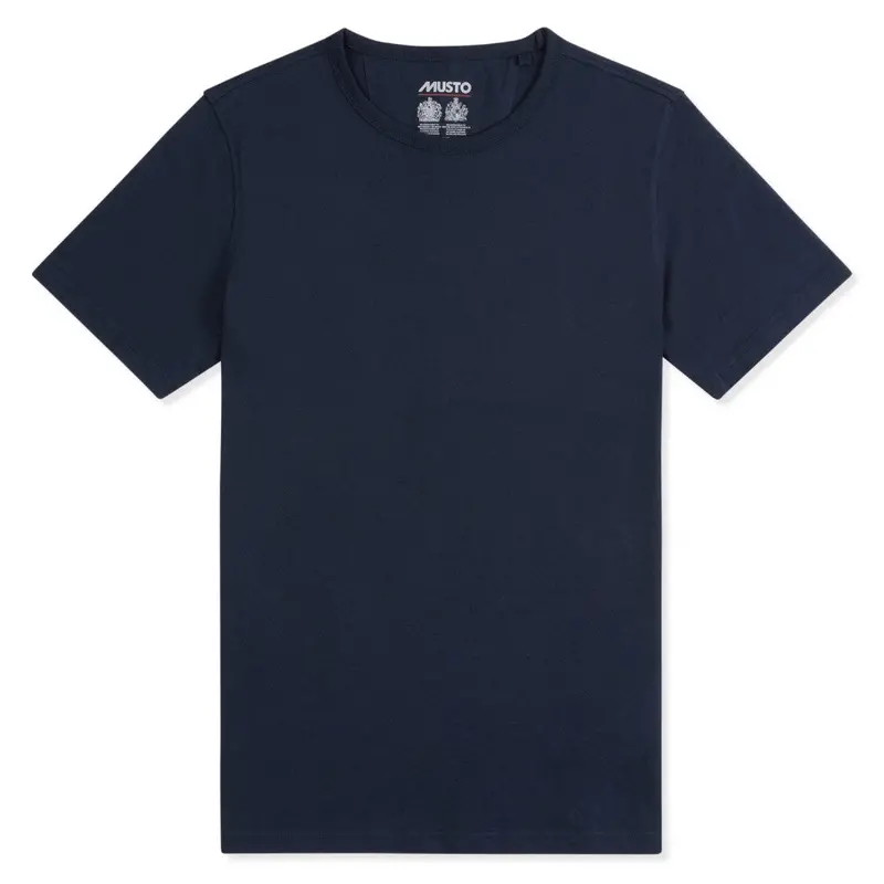 Musto Classic Navy Cotton Crew T-Shirt 1