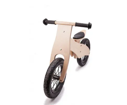 Natural Wood Balance Bike – Spoke Wheels & Non-Slip Rubber Tyres 1