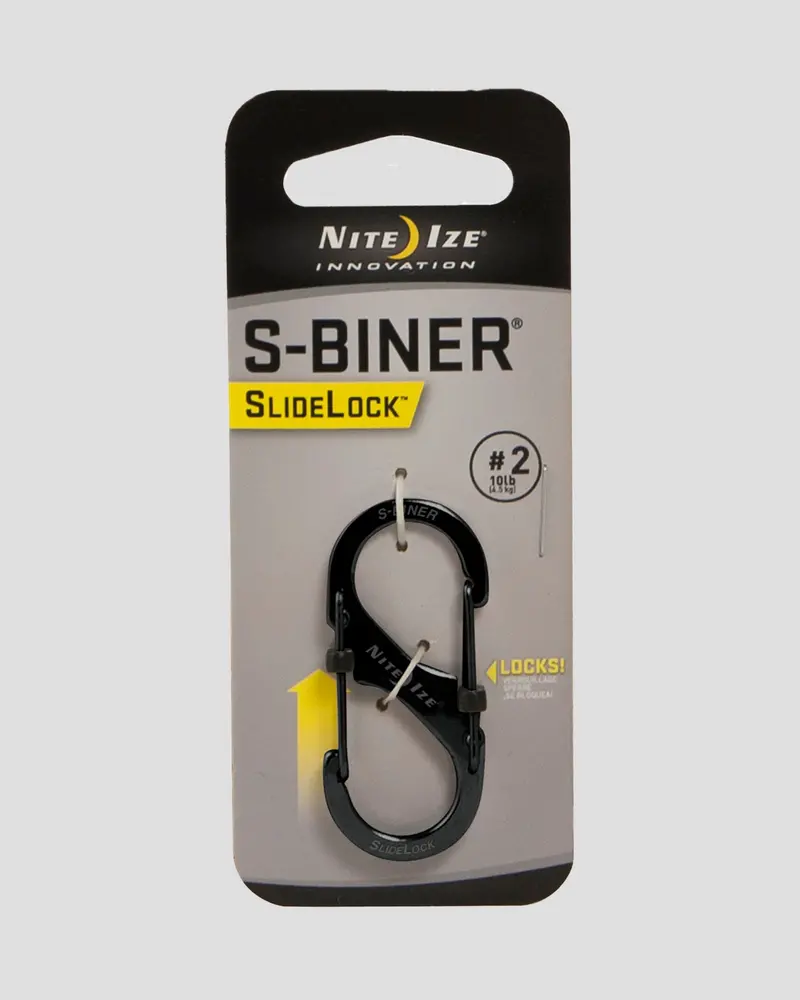 Nite Ize S-Biner Slidelock Stainless Steel Carabiner #2 – Classic Black 1