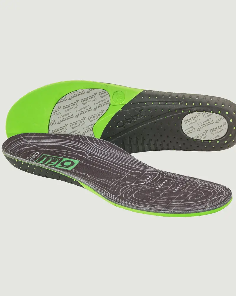 Oboz O Fit Insole Plus – Medium Arch Support In Green 1