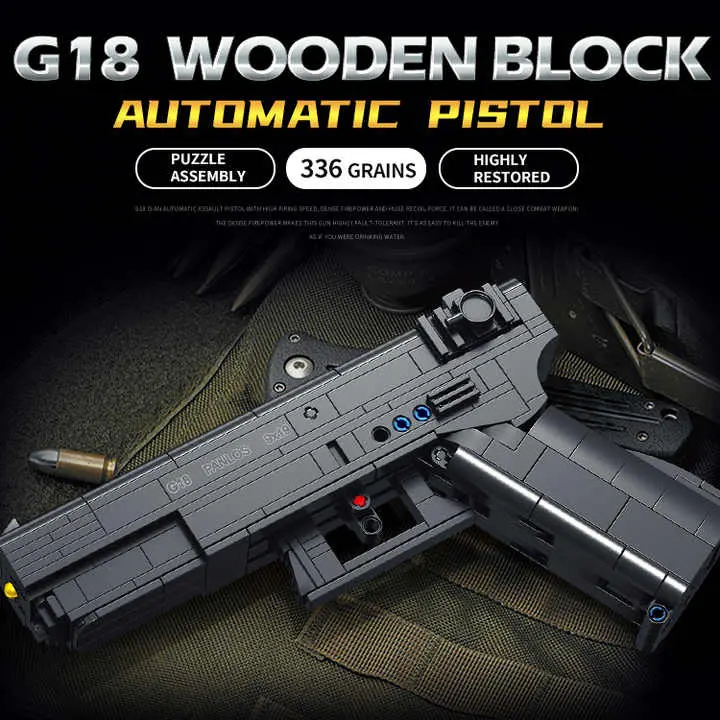 Panlos G18 Semi-Automatic Pistol Brick Model – 670010 Assembly Set 1
