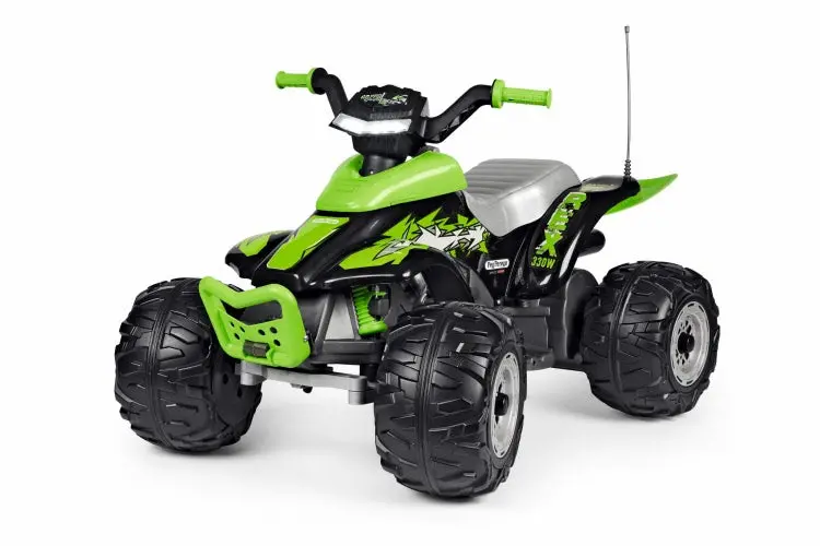 Peg Perego Corral T-Rex Quad Bike – 12V All-Terrain Electric Ride-On In Green 1