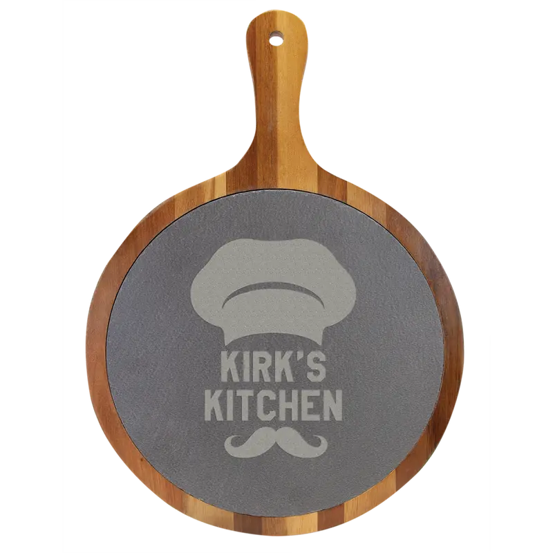 Personalized Round Wooden Charcuterie Board 1