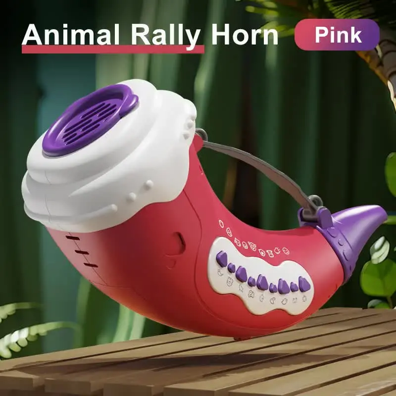 Pink Animal Sound Whistle Horn – Interactive Lung Capacity Toy With 30+ Effects 1