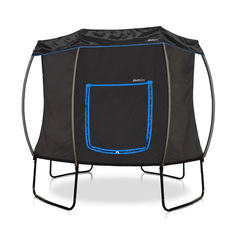 Plum 10Ft Deluxe Pvc Trampoline With Canopy Tent Enclosure 1