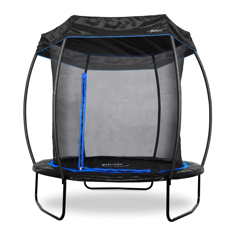Plum 12Ft Deluxe Pvc Trampoline With Uv-Protective Sunshade 1