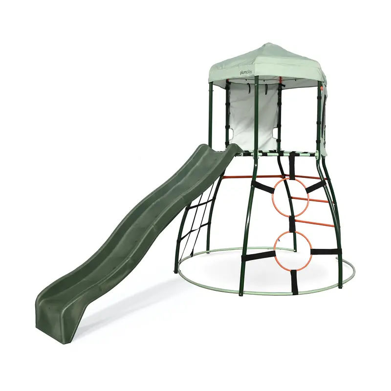 Plum Metal Climbing Dome Frame – Slide (Green Finish) 1