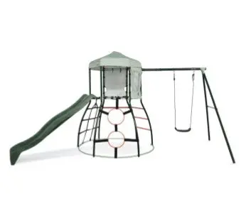 Plum Metal Climbing Dome Frame – Slide & Single Swing 1