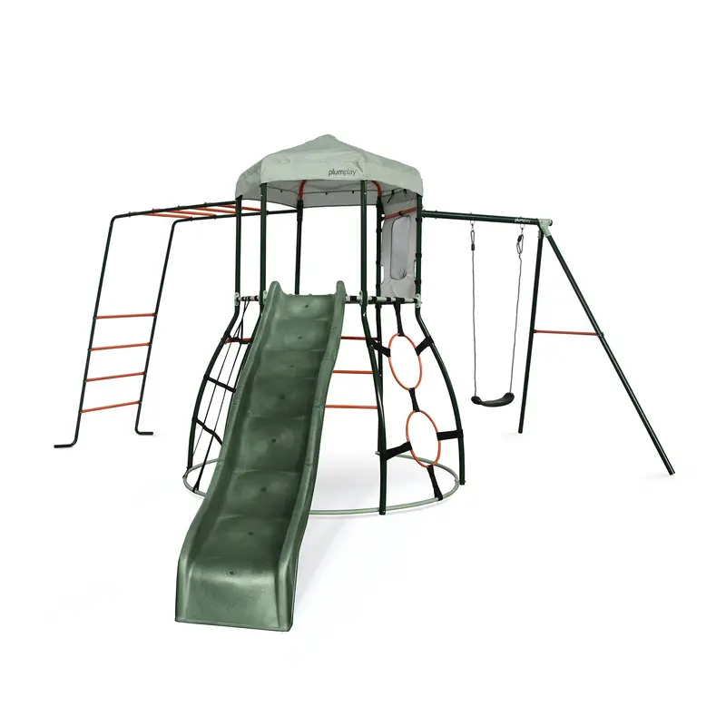 Plum Metal Climbing Dome – Slide, Monkey Bars & Swing Arm 1