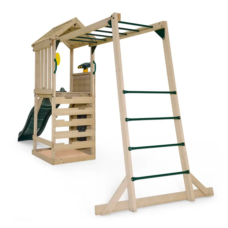 Plum Play Lookout Tower Colour Pop Playset With Monkey Bars 1