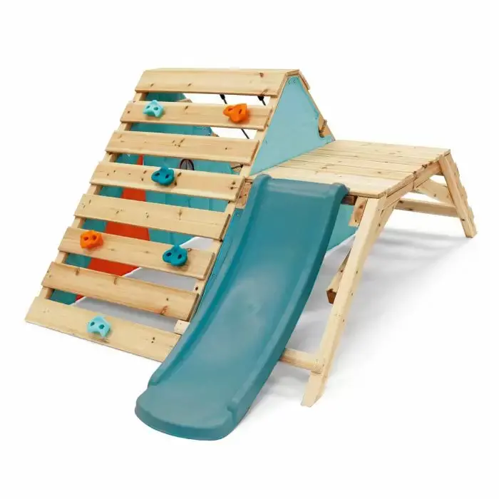 Plumplay My First Wooden Play Centre – Entry-Level Toddler Climbing & Swinging Set 1