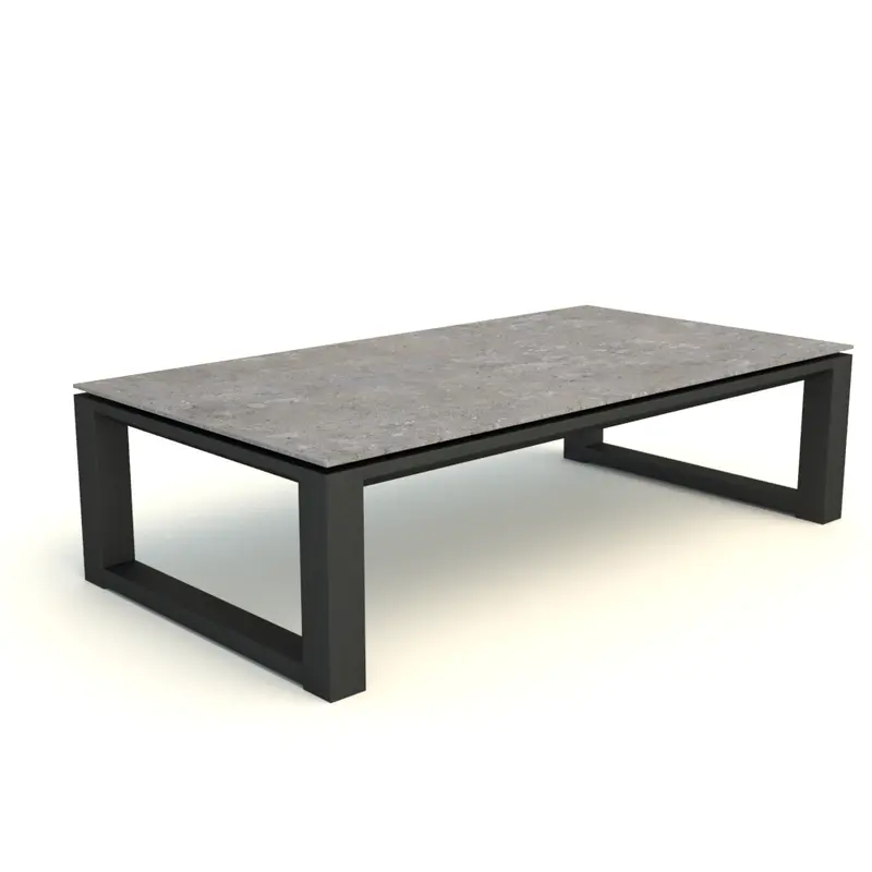Primavera Ceramic-Topped Aluminum Coffee Table 1
