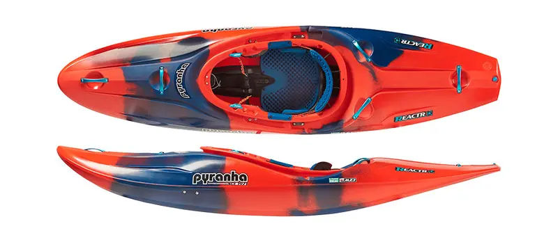 Pyranha Reactr Medium Rosella Red Kayak Used 1
