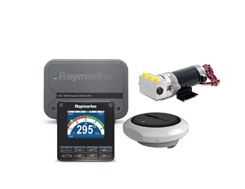Raymarine Evolution Hydraulic Autopilot: P70Rs Control, Acu-100, Ev1 Core, Cabling & 0.5-Litre Hydraulic Fluid 1