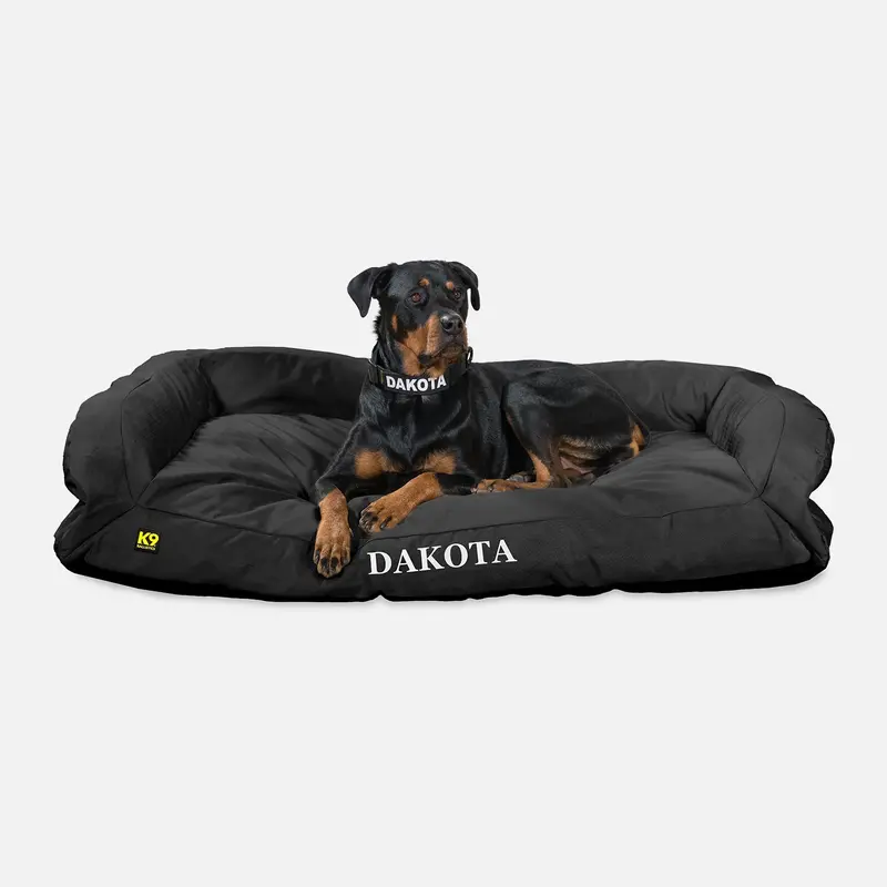 Rectangle Bolster Pillow Dog Bed – Ripstop Fabric & Cushioned Support 19