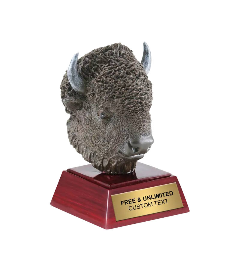 Resin Buffalo Sculpture Trophy 1