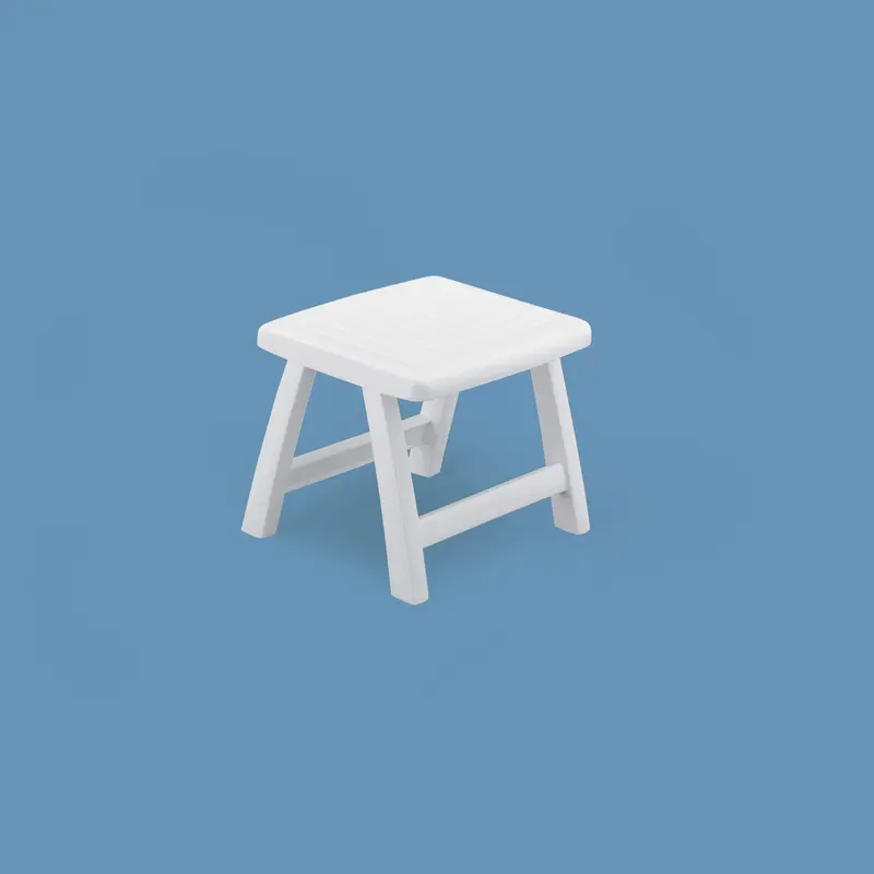 Roma Polymer Resin Side Table Or Footrest Ottoman 1