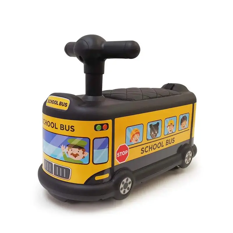 School Bus Pedal-Powered Baby Walker – Ride-On Early Mobility Toy 1