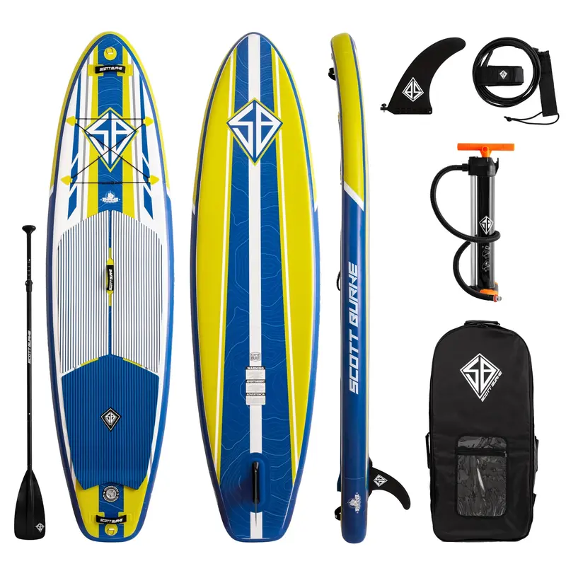 Scott Burke 10-Foot Quest Inflatable Stand-Up Paddleboard 1