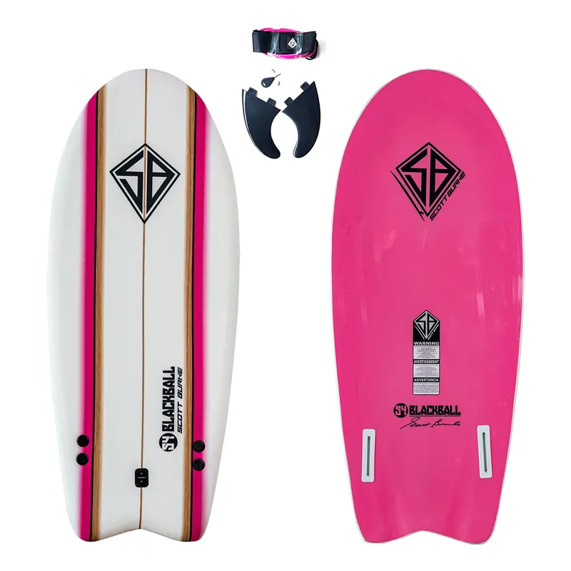Scott Burke 54-Inch Blackball Bodyboard – High-Performance Polypropylene Core For Wave Riding 1