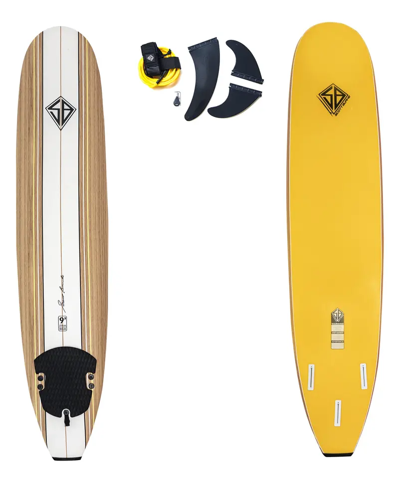 Scott Burke 9-Foot Baja Surfboard – Stable Longboard For Beginners & Cruising Waves 1