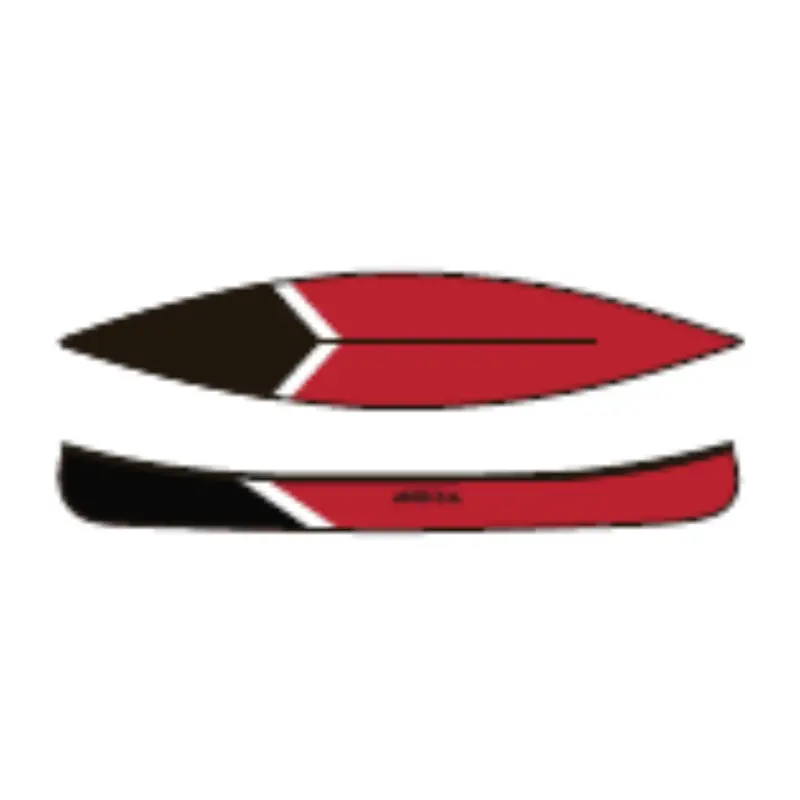 Scott Prospector 16 Fb Canoe – Foam-Core Build, Black/White/Red 1