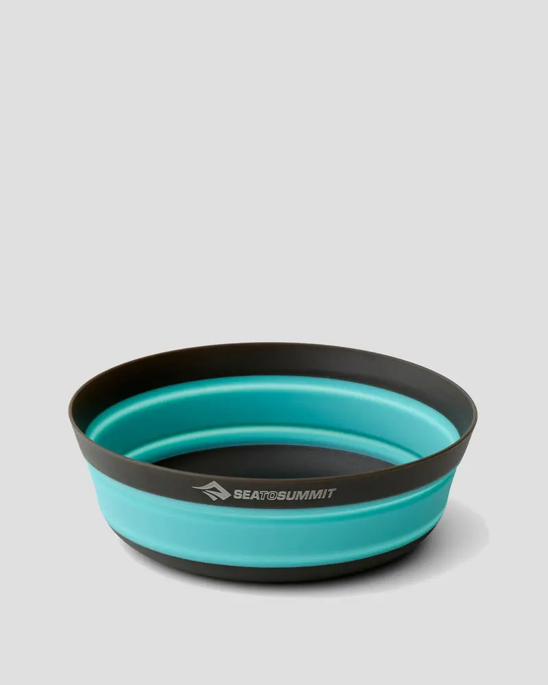 Sea To Summit Frontier Collapsible Bowl – Medium Size, Aqua Sea Hue, Bpa-Free Silicone Rim 1