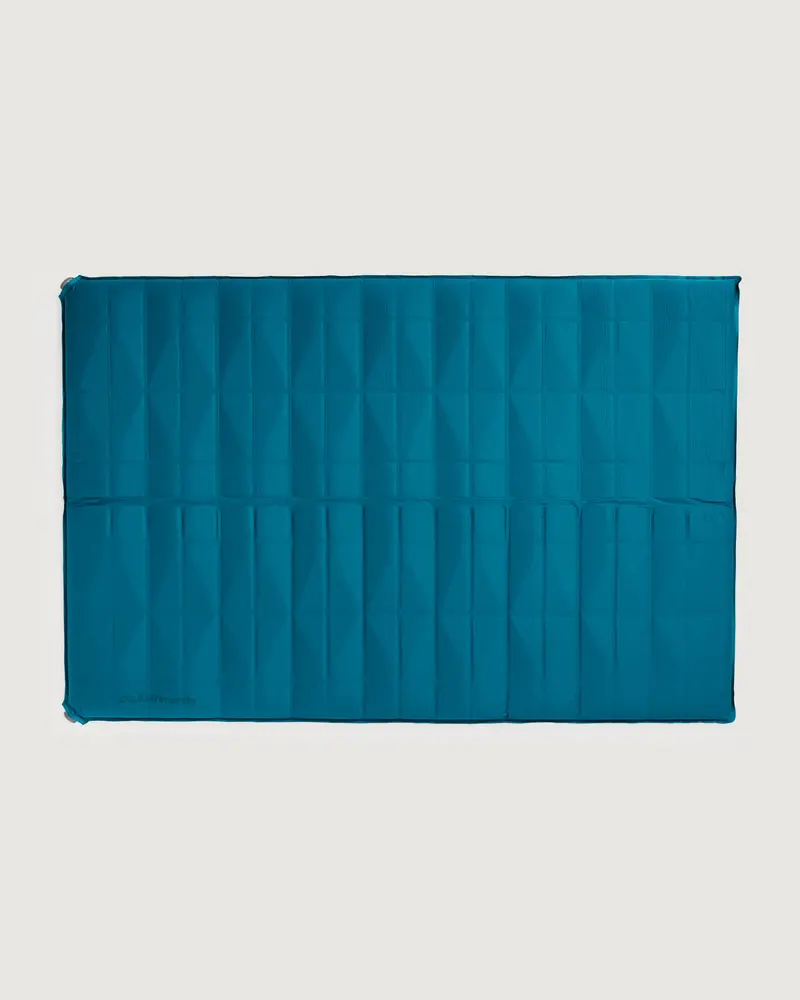 Self-Inflating Double Sleeping Mat – Vurso 75Mm Thick In Deep Lagoon 1