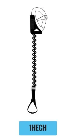 Single-Hook Elasticated Safety Line With Cow Hitch 1