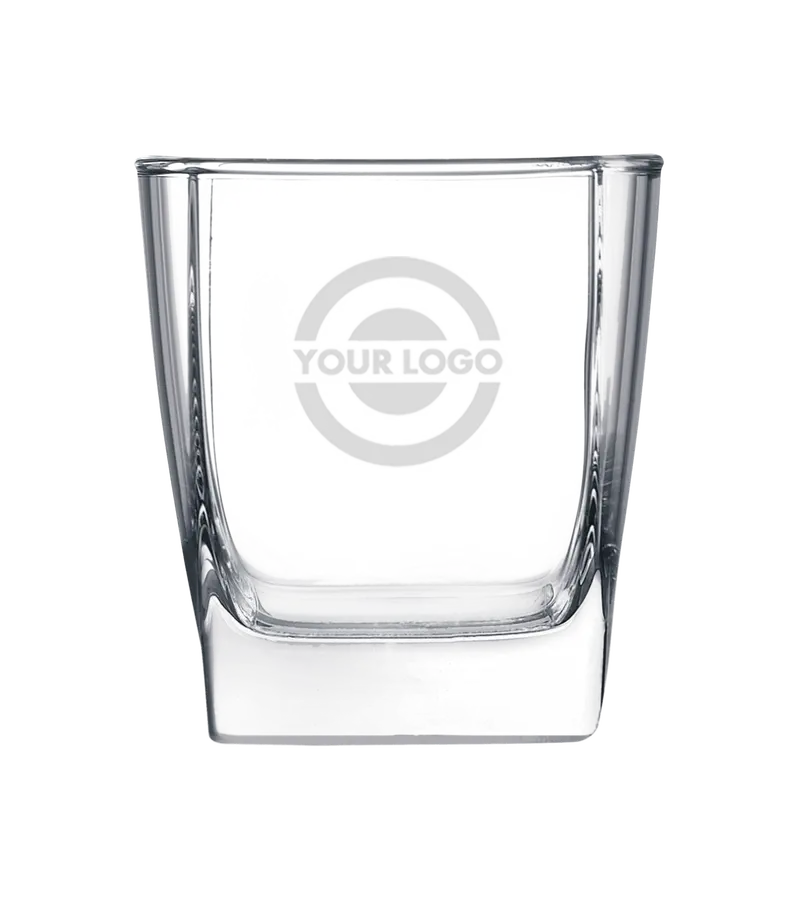 Square Engraved Cocktail Glass – 10.5 Oz 1