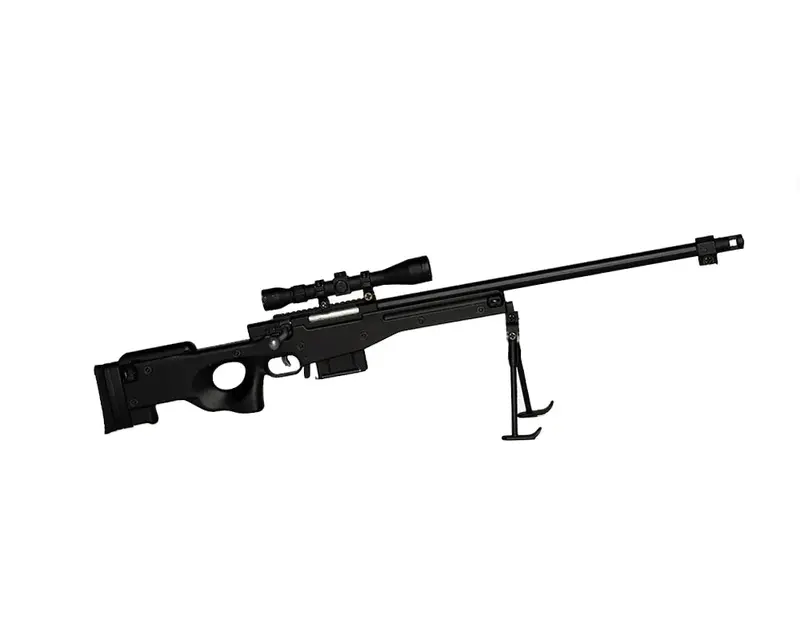 Sr L96 Mini Sniper Rifle Model Kit – 1:3 Scale Diecast Metal Building Set In Black 1