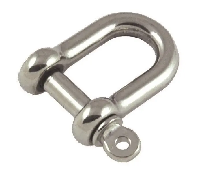 Standard Stainless Steel D-Shackle – Corrosion-Resistant Marine Hardware 1