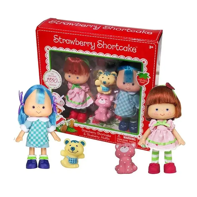 Strawberry Shortcake Classic Doll Trio – Includes Blueberry Muffin & Pets, Bridge Direct 2016 Release 1