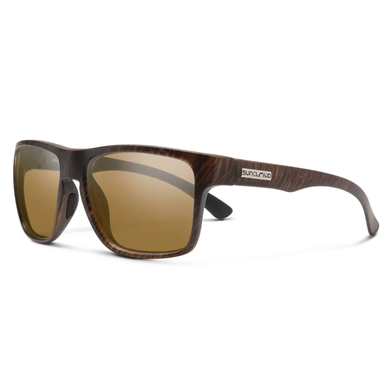 Suncloud Rambler Sunglasses – Matte Black Frame With Red Mirror Polarized Lenses 1