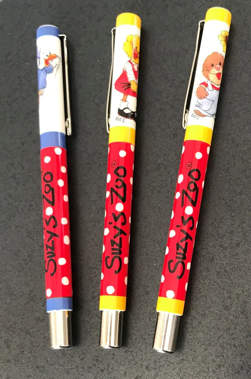 Suzy’S Zoo Collectible Pens – Ducken, Quacker & Marmot Characters 1
