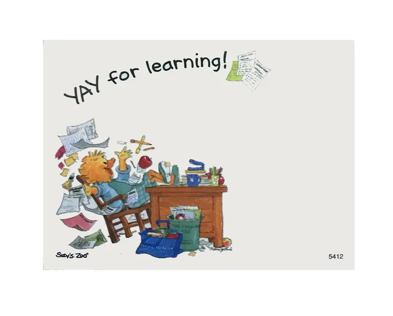 Teacher Lizzie Stick'Ems Memo Pad — 40-Sheet Removable Notes Celebrating Learning 1