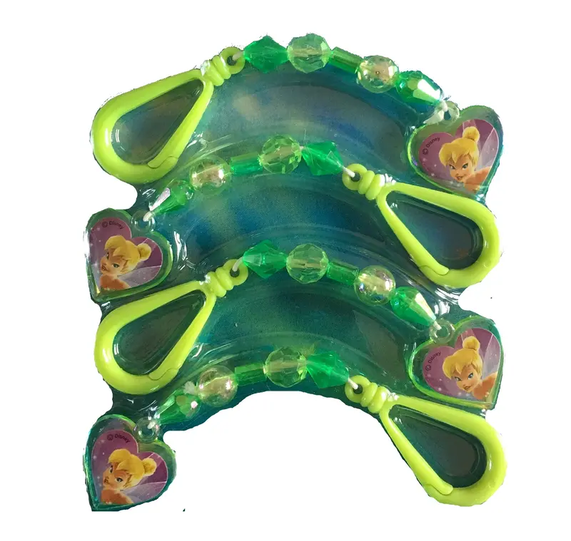 Tinker Bell Heart-Shaped Belt Clips – 4-Pack Pixie-Themed Party Favors 1