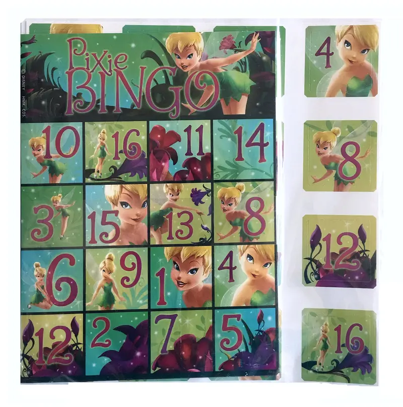 Tinker Bell Pixie Bingo Game – Interactive Birthday Party Supply Favor 1